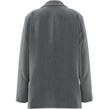 Pieces Pulls pour Femmes - Pckamil Ls Loose Blazer Noos Bc - Gris