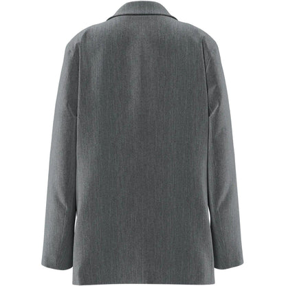 Maglie Donna Pieces - Pckamil Ls Loose Blazer Noos Bc - Grigio