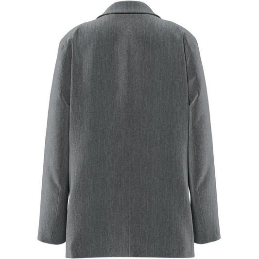 Maglie Donna Pieces - Pckamil Ls Loose Blazer Noos Bc - Grigio