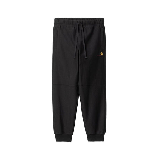 Pantaloni Uomo Carhartt Wip - American Script Jogging Pant - Nero