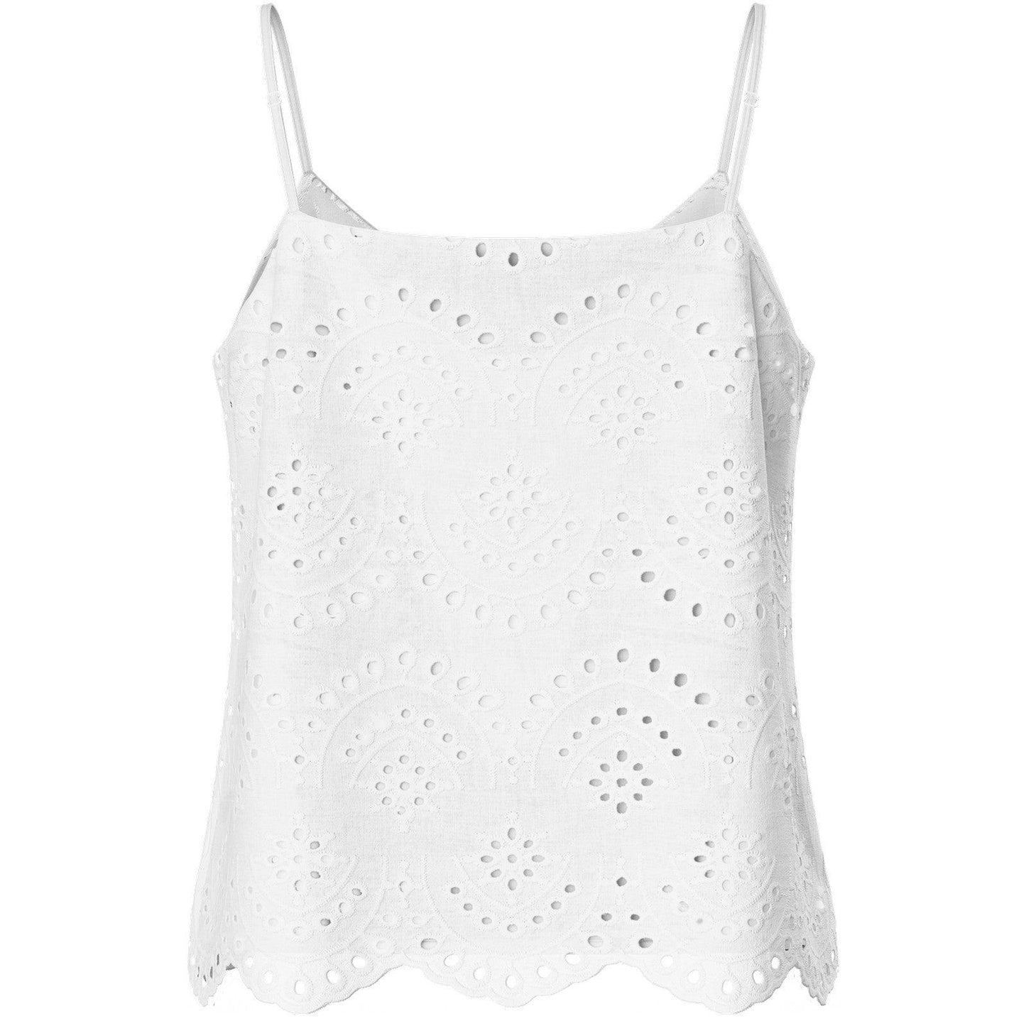 Canotte e top Donna Pieces - Pcvilde Strap Top Noos - Bianco