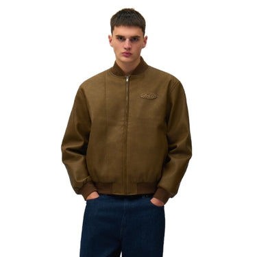 Giacche Uomo Arte Antwerp - Leather Varsity Jacket - Marrone
