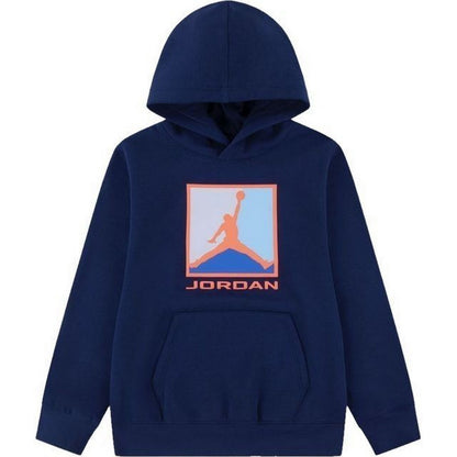 Felpe con cappuccio Ragazzi Unisex Jordan - Jdb Mj Ess Flc Baseline Po - Blu