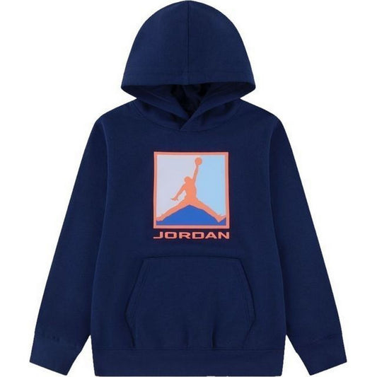 Felpe con cappuccio Ragazzi Unisex Jordan - Jdb Mj Ess Flc Baseline Po - Blu