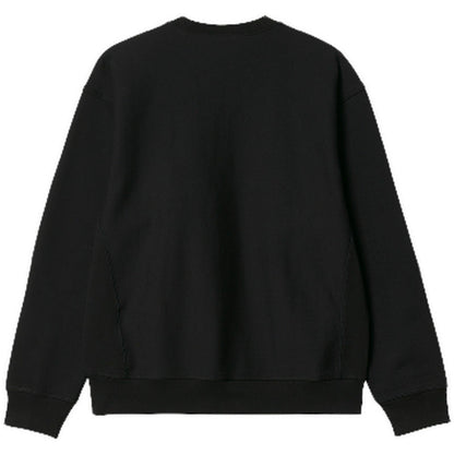 Felpe senza cappuccio Uomo Carhartt Wip - American Script Sweat - Nero