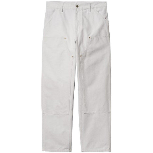 Pantaloni Uomo Carhartt Wip - Double Knee Pant Organic Cotton Dearborn Canvas - Grigio