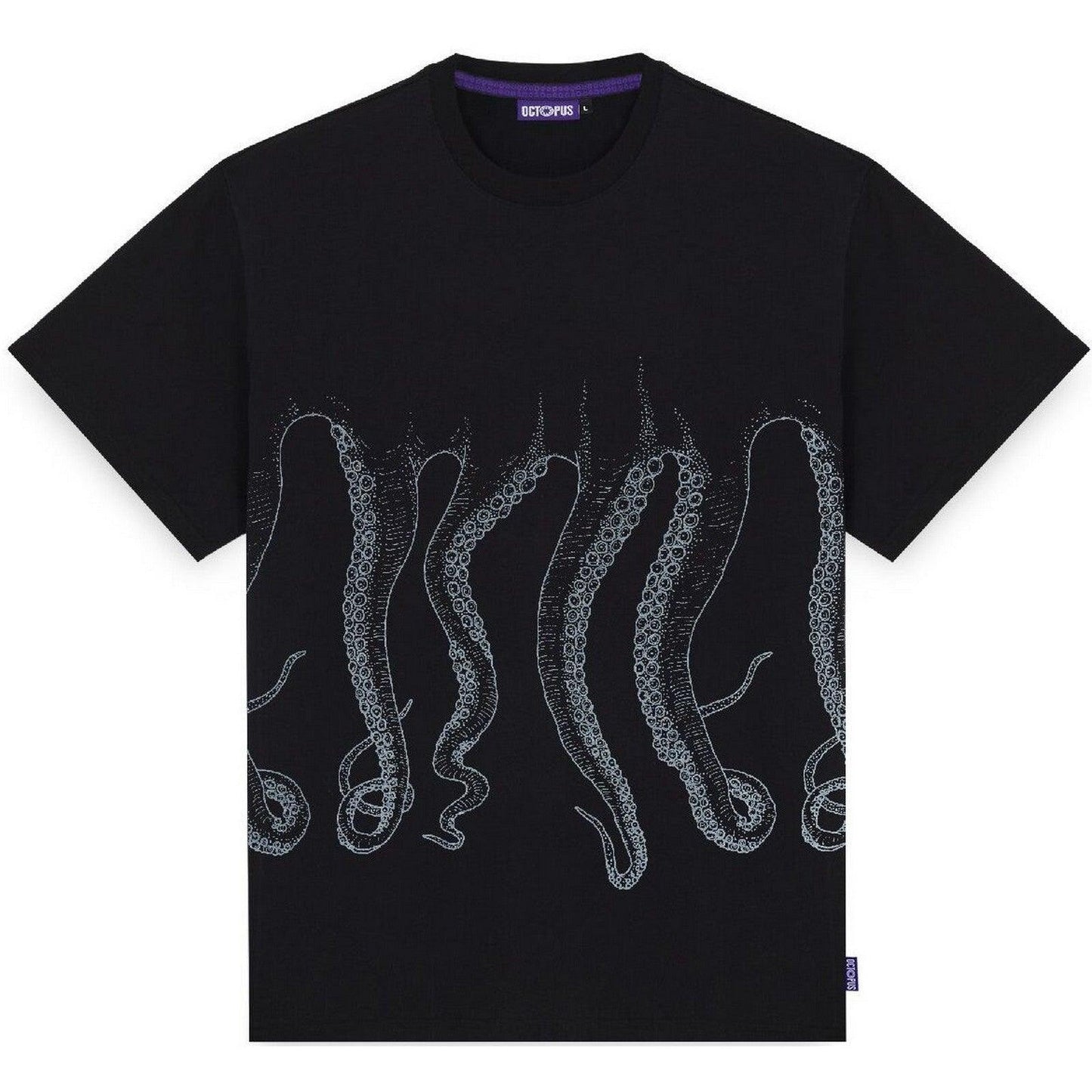 T-shirt Uomo Octopus - Octopus Outline Tee - Nero