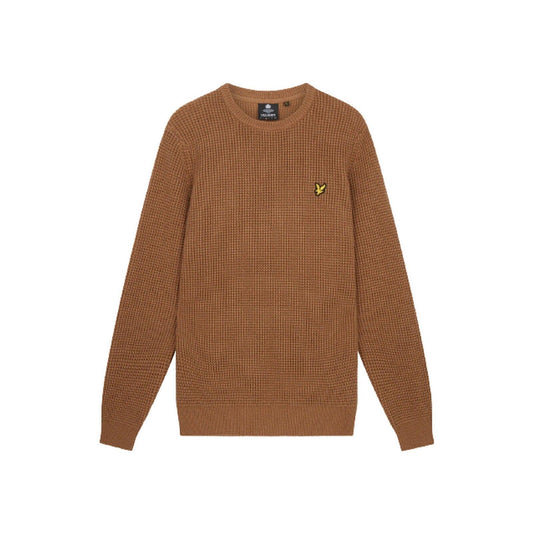 Maglioni Uomo Lyle & Scott - Tuck Stitch Knit - Marrone