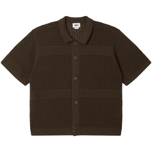 Camicie casual Uomo Obey - Obey Zach Sweater Shirt - Verde