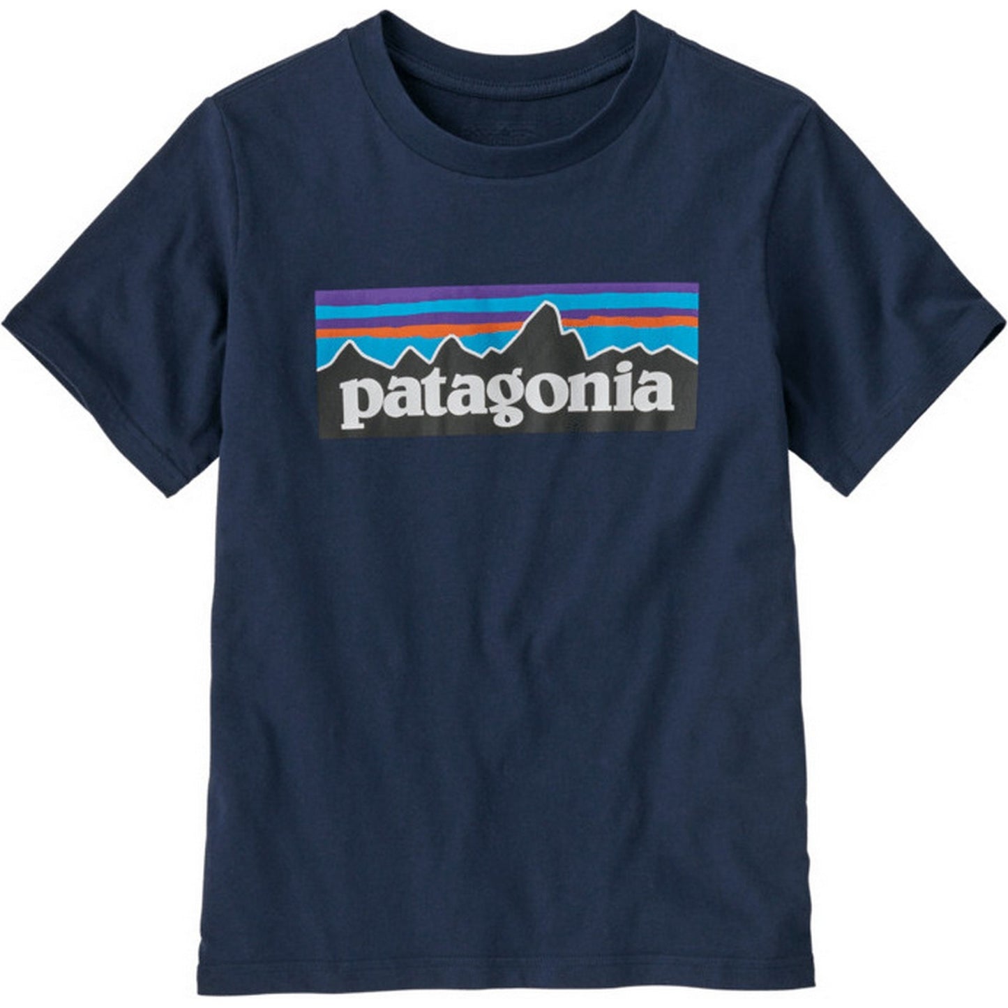T-shirt Ragazzi Unisex Patagonia - K's P-6 Logo T-Shirt - Blu