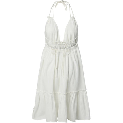 Vestiti casual Donna Pieces - Pckiana Sl Dress Wvm Bc - Bianco