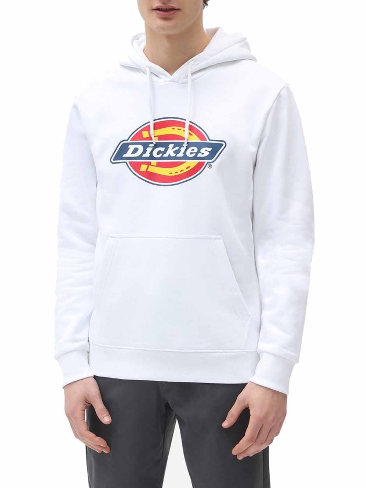 Felpe con cappuccio Uomo Dickies - Icon Logo Hoodie - Bianco