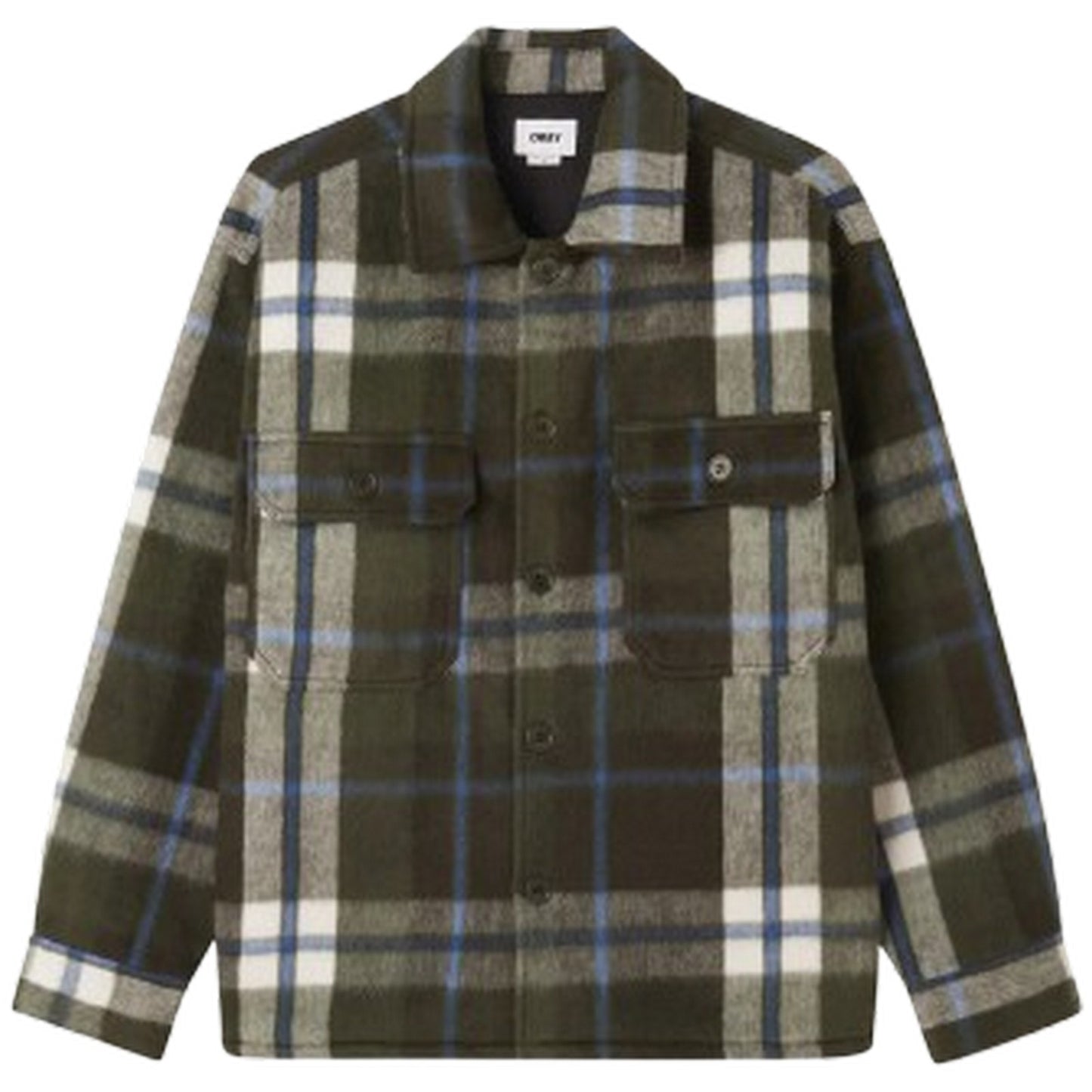Giacche Uomo Obey - Stanton Shirt Jacket - Verde