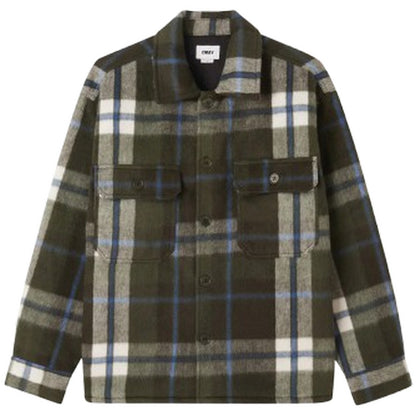 Giacche Uomo Obey - Stanton Shirt Jacket - Verde