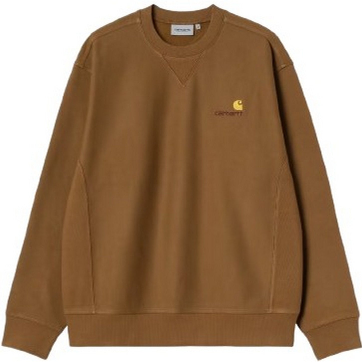 Felpe senza cappuccio Uomo Carhartt Wip - American Script Sweat - Marrone