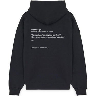 Sweats à capuche pour hommes Iuter - Sweat à capuche Museum - Noir
