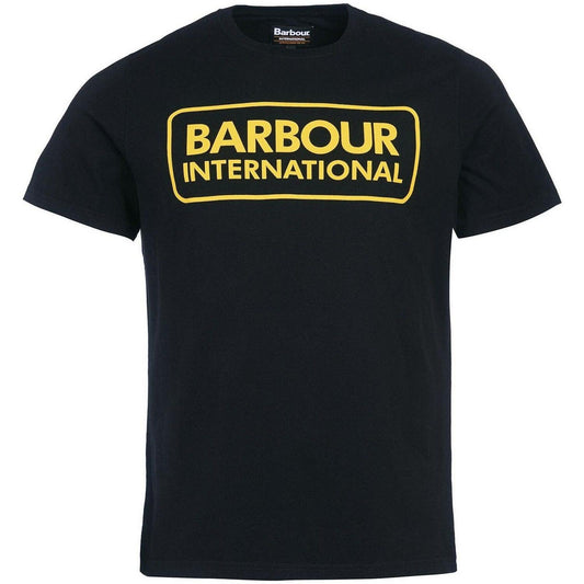 T-shirt Uomo Barbour International - Essential Large Logo Tee - Nero