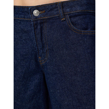 Jeans Donna Pieces - Pcselma Lw Wide Jeans Rinse Noos Bc - Blu
