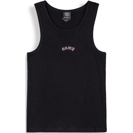Canotte Uomo Grmy - Chief Watcher Waffle Fitted Tank Top - Nero