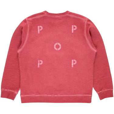 Felpe senza cappuccio Uomo Pop Trading - Stencil logo crewneck sweat - Rosso