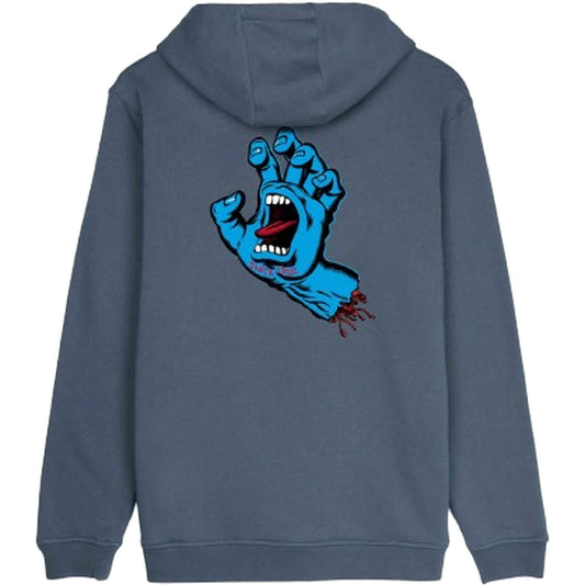 Felpe con cappuccio Ragazzo Santa Cruz - Screaming Hand Chest Hood - Grigio