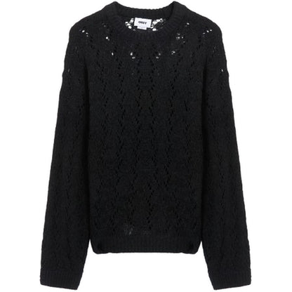 Maglie a manica lunga Uomo Obey - Shimoda Tape Yarn Sweater - Nero