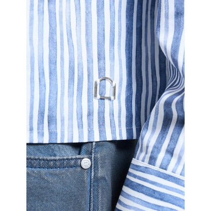 Camicie casual Unisex Reternity - Watercolor Shirt - Blu