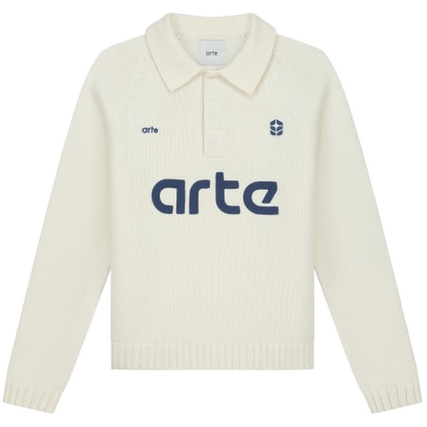 Polo Uomo Arte Antwerp - Polo Futebol Knit - Bianco