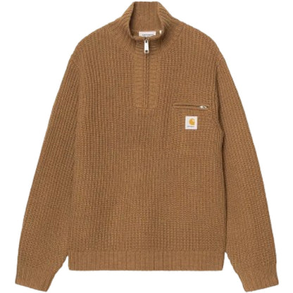 Maglioni Uomo Carhartt Wip - Detroit Half Zip Sweater - Marrone