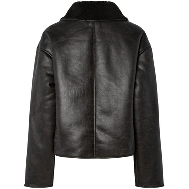 Giacche Donna Pieces - Pcjuno Coated Teddy Jacket - Marrone