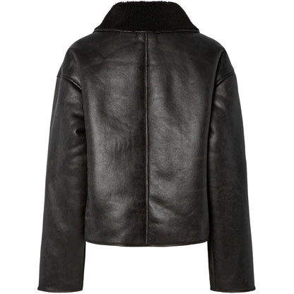 Giacche Donna Pieces - Pcjuno Coated Teddy Jacket - Marrone