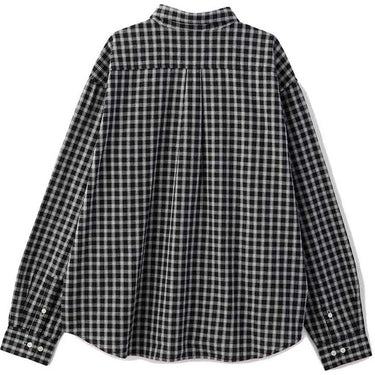 Chemises décontractées Homme XLarge - Patch Logo Plaid L/S Shirt - Noir