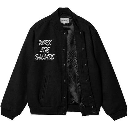 Giacche Uomo Carhartt Wip - Work Varsity Bomber - Nero