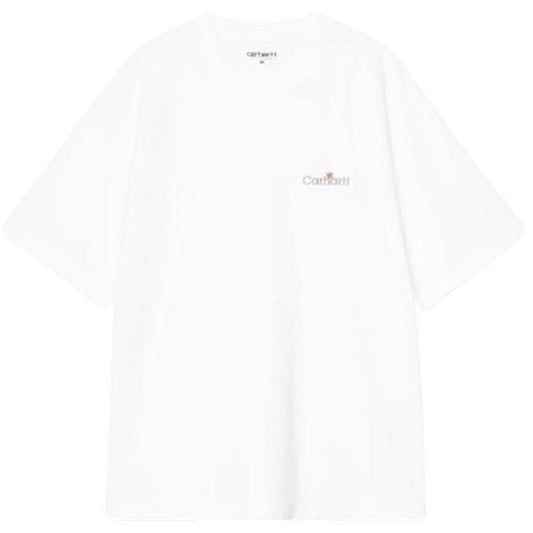 T-shirt Uomo Carhartt Wip - S/S WIP Label T-Shirt - Bianco