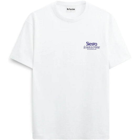 T-shirt Uomo ON VACATION - Siesta T-Shirt - Bianco