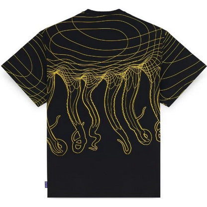 T-shirt Uomo Octopus - Octopus Flowing Tee - Nero