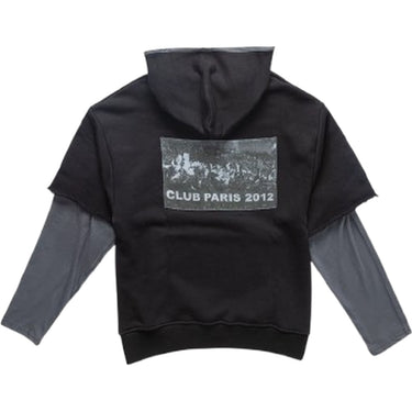 Felpe con cappuccio Uomo Les Artists - Hoodie Double Sleeve Soccer Club Paris - Nero