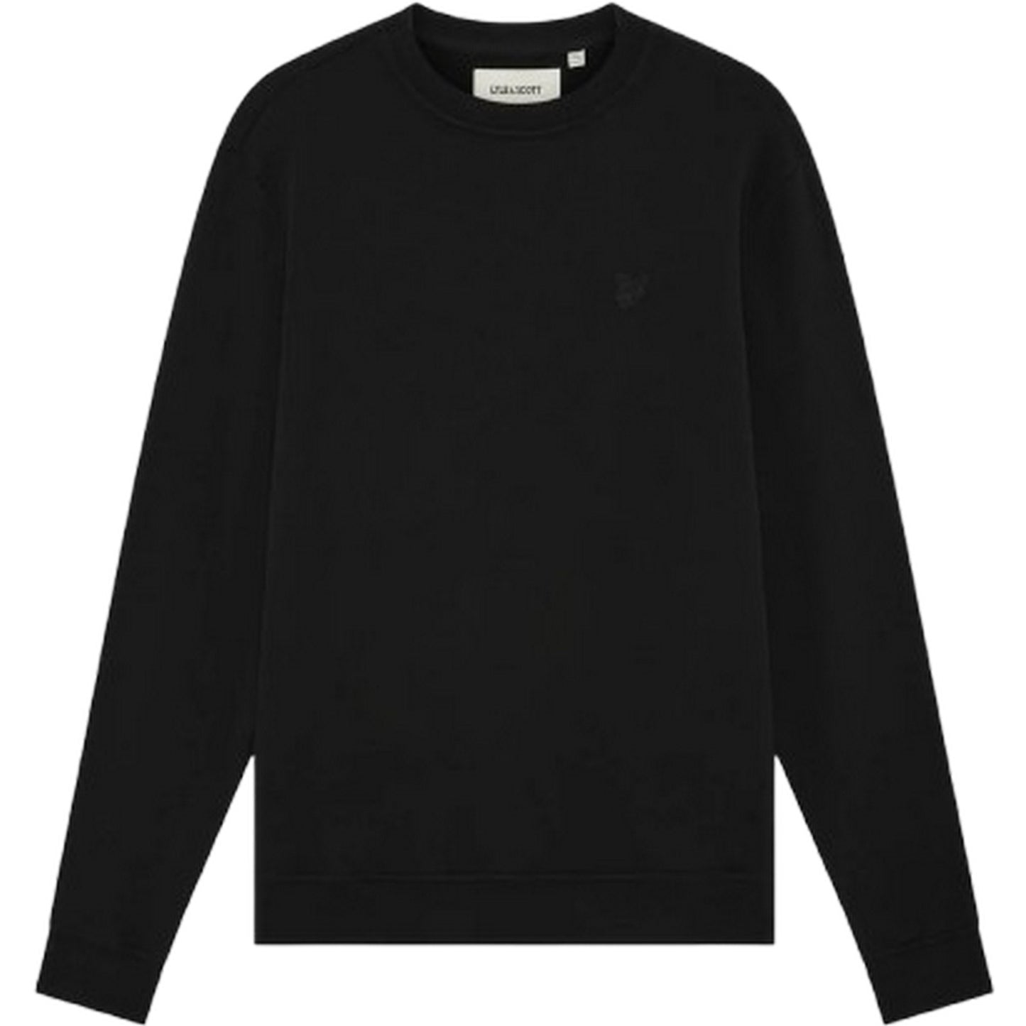 Maglie a manica lunga Uomo Lyle & Scott - Superfine Crew Neck Sweatshirt - Nero