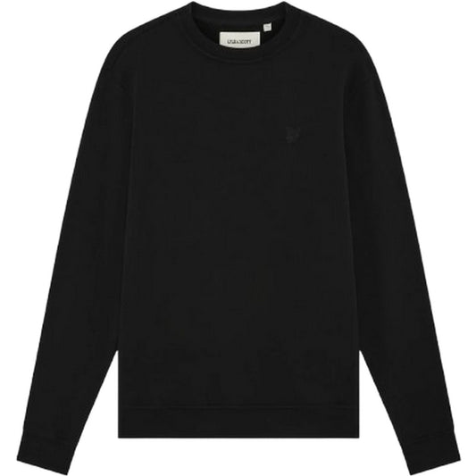 Maglie a manica lunga Uomo Lyle & Scott - Superfine Crew Neck Sweatshirt - Nero