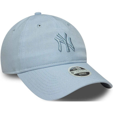 Czapki z daszkiem unisex New Era - Wmns Linen 9Twenty Neyyan - Jasnoniebieski