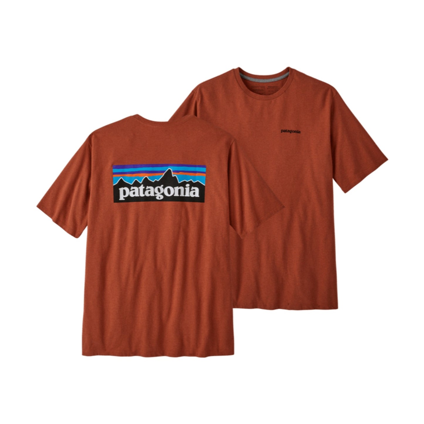T-shirt Uomo Patagonia - M's P-6 Logo Responsibili-Tee - Rosso