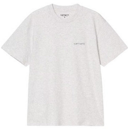 T-shirt Donna Carhartt Wip - W' S/S Script Embroidery T-S - Grigio