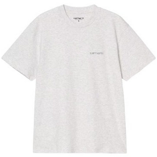 T-shirt Donna Carhartt Wip - W' S/S Script Embroidery T-S - Grigio