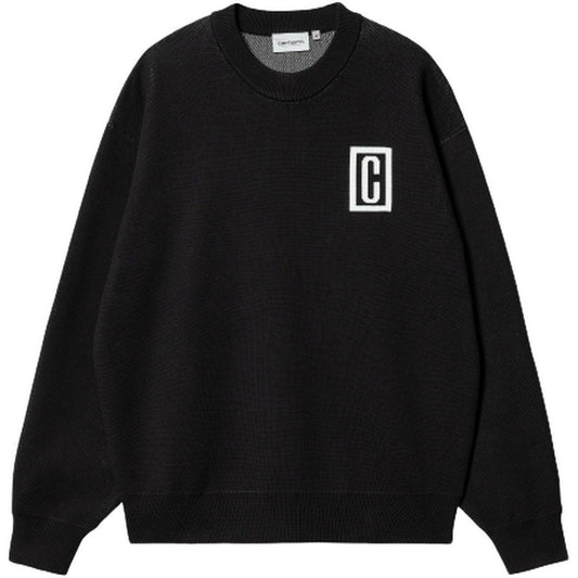 Maglie Uomo Carhartt Wip - Built Sweater - Nero