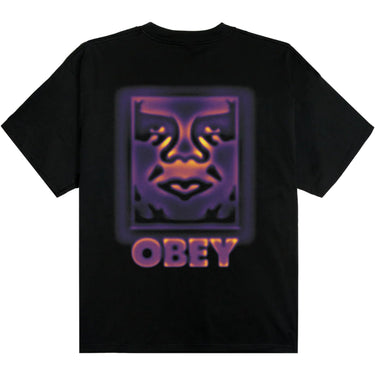 T-shirt Uomo Obey - Obey Heat Map Icon Tee - Nero