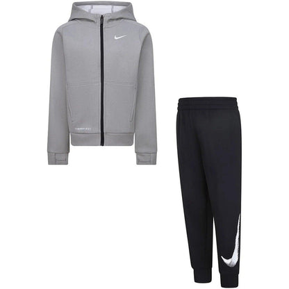 Felpe con cappuccio Bambino Nike - B Nk Df Th Flc Adp Fz Set Black - Nero