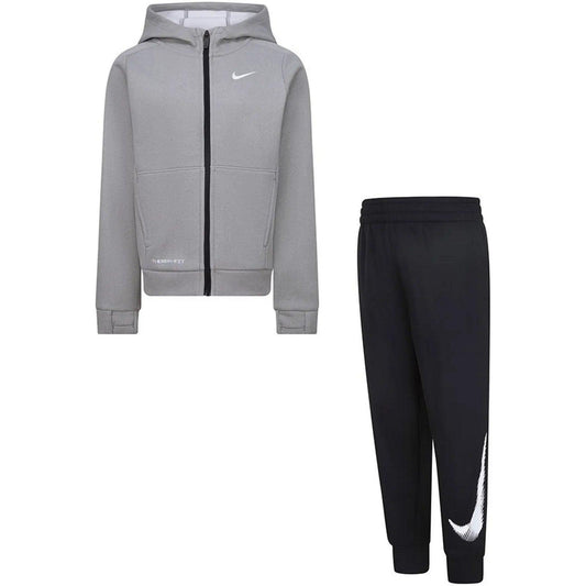 Felpe con cappuccio Bambino Nike - B Nk Df Th Flc Adp Fz Set Black - Nero