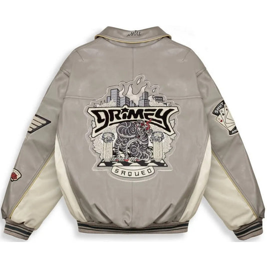 Giacche Uomo Grmy - Deeper Pu Leather Jacket - Grigio