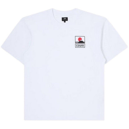 T-shirt Uomo Edwin - Sunset On Mt Fuji Ts - Bianco