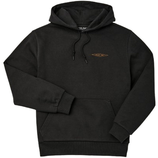 Felpe con cappuccio Uomo Filson - Prospector Embroidered Hoodie - Nero